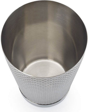 Barfly - Diamond Lattice 18 Oz Stainless Steel Silver Half Size Cocktail Shaker - M37198