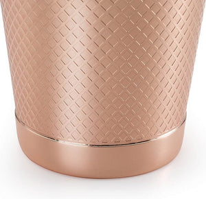 Barfly - Diamond Lattice 28 Oz Stainless Steel Copper Plated Full Size Cocktail Shaker - M37199CP