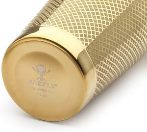 Barfly - Diamond Lattice 28 Oz Stainless Steel Gold Plated Full Size Cocktail Shaker - M37199GD