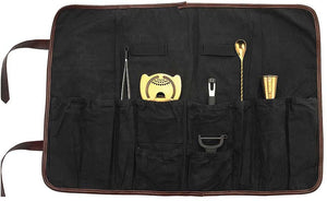 Barfly - Gold-Plated Essential 7-Piece Cocktail Kit with Roll Bag - M37100GD