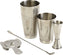 Barfly - Stainless Steel Diamond Lattice Basic Cocktail Shaker, Set Of 4 - M37206