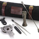 Barfly - Stainless Steel Gun Metal Black Essential 7-Piece Cocktail Kit with Roll Bag - M37100BK