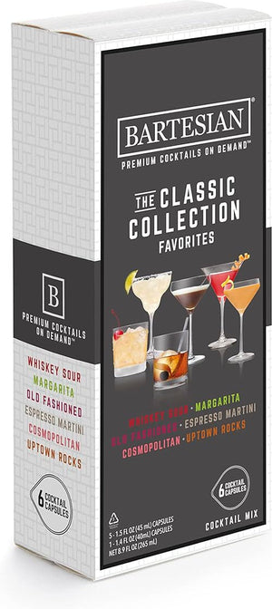 Bartesian - Classic Collection Variety For Bartesian Premium Cocktail Maker, Pack of 6 - 55524