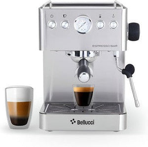 Bellucci - Espresso Bar High-Efficiency Home Coffee Machine With Regular & Pressurized Filter - Espresso Bar