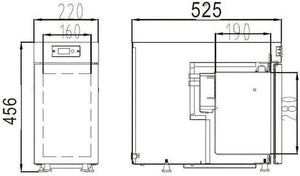 Bellucci - L'HEUREUX 4 L MIlk Fridge With Digital Control - MILKCOOLERBR9 C