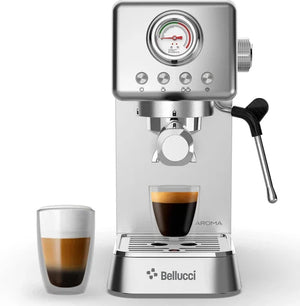 Bellucci - Semi-Automatic Coffee Machine With Regular & Pressurized Filter - Bellucciaroma