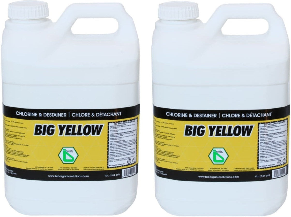 Big Yellow - 10 Liters Big Yellow Ware Wash Sanitizer 12%, Pack of 2 - 231739