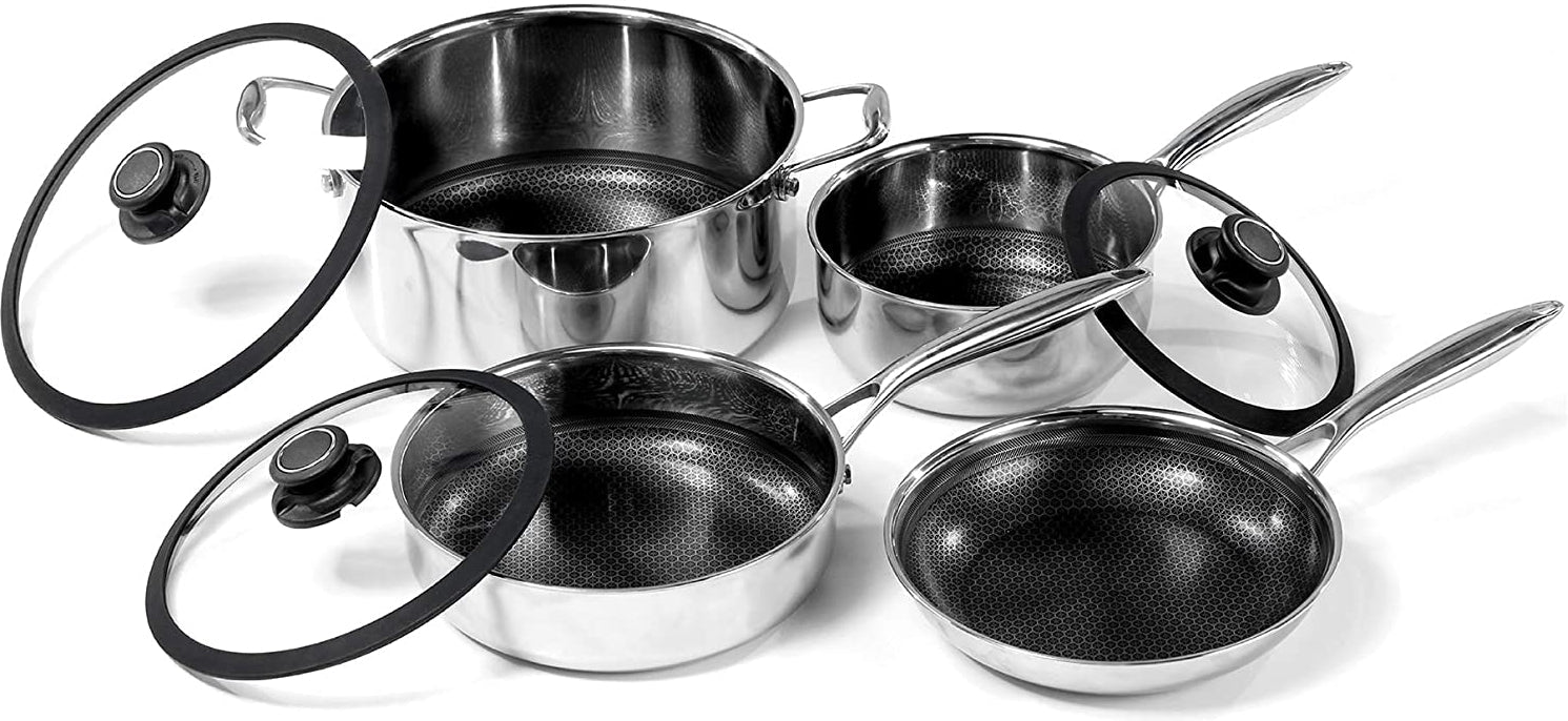 Black Cube Hybrid - Nonstick Cookware, Pack Of 7 - BCSET7