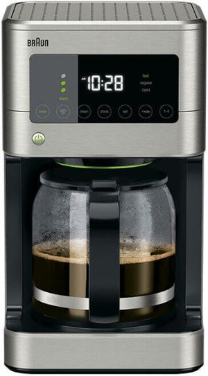 Braun - 12 Cup BrewSense Digital Drip Coffee Maker Stainless Steel - KF7370SI