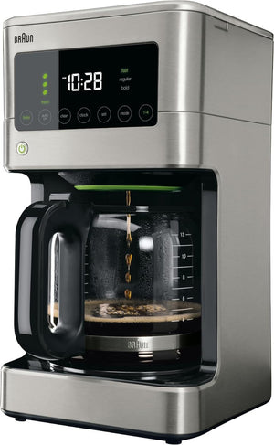 Braun - 12 Cup BrewSense Digital Drip Coffee Maker Stainless Steel - KF7370SI