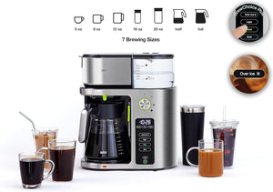 Braun - Multiserve Plus 10-Cup Stainless Steel Coffee Maker with Cold Brew, Silver - KF9370SI