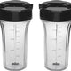 Braun - Smoothie2Go Black Blending Set (2 to go Cups, 2 Lids, Blade Assembly) - JB71