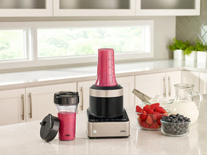 Braun - Smoothie2Go Black Blending Set (2 to go Cups, 2 Lids, Blade Assembly) - JB71