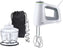 Braun - White Hand Mixer with Chopper, Whisks, Kneading Hooks and Accessory Bag - HM5130WH