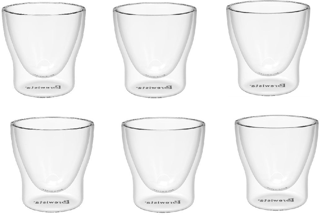 Brewista - Smart Shot Espresso Cups with Round Base Pack of 6 - BDWSG60ML-RB