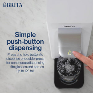 Brita - Hub Compact Countertop Water Filter System - 87344C