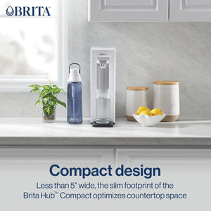 Brita - Hub Compact Countertop Water Filter System - 87344C