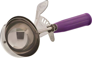 Browne - 0.75 Oz Stainless Steel Ice Cream Scoop With Purple Handle - 573340