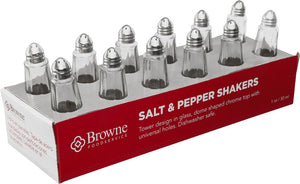 Browne - 1 Oz Tower Salt & Pepper Shaker, Pack of 12 - 575182