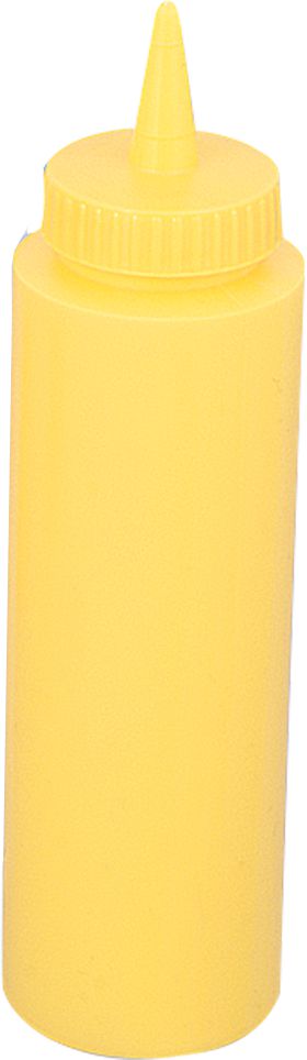 Browne - 12 Oz Yellow Squeeze Bottle, Pack of 12 - 2102