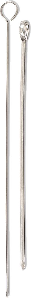 Browne - 12" Stainless Steel Round Skewers, Pack of 12 - 575691