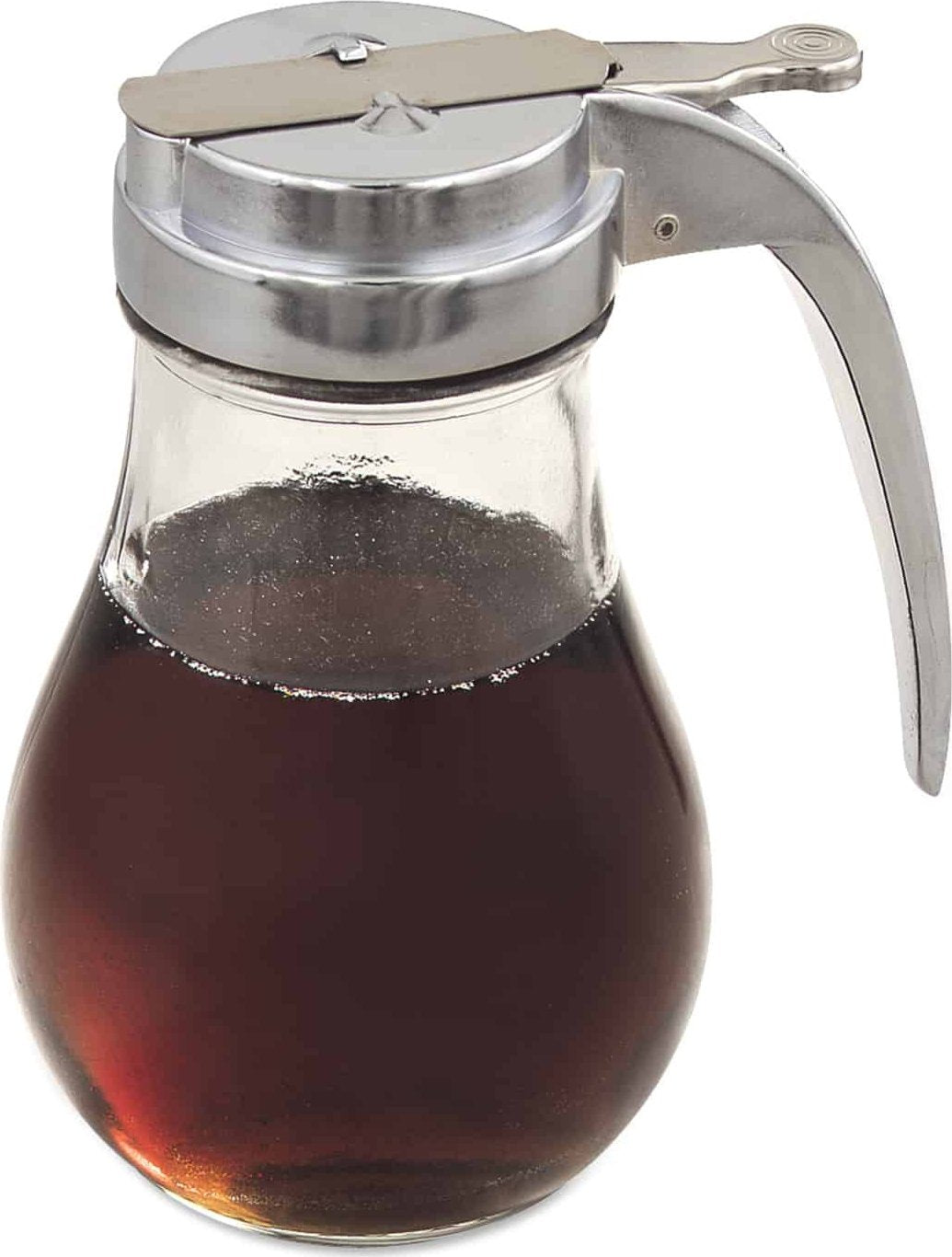 Browne - 14 Oz Chrome-Plated Metal Syrup Dispensers, Pack of 12 - 575190