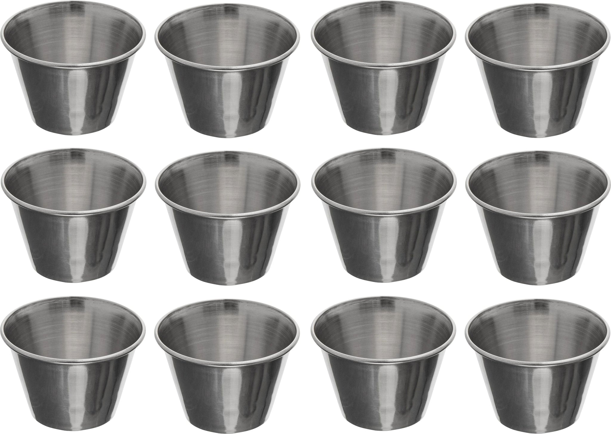 Browne - 1.5 Oz Stainless Steel Cocktail Sauce Cup, Pack of 12 - 515058