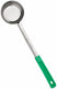 Browne - 4 Oz Stainless Steel Portioner / Spoodles with Green Handle, 1 PC (5744) - 5757440