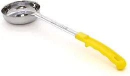 Browne - 5 Oz Stainless Steel Portioner / Spoodles with Yellow Handle, 1 PC (P5745) - 5757450