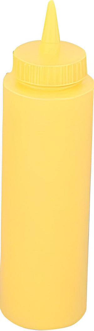 Browne - 8 Oz Yellow Squeeze Bottles, Pack of 12 - 1101