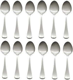 Browne - BISTRO 4.4" Stainless Steel Demi Tasse Spoon, Pack of 12 - 502325