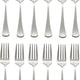 Browne - BISTRO 6.5" Stainless Steel Salad Fork, Pack of 12 - 502310