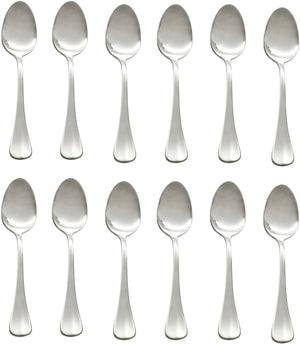 Browne - BISTRO 7" Stainless Steel Dessert Spoon, Pack of 12 - 502302