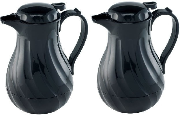 Browne - Black Top For 20 Oz Black Beverage Server 744222, Pack of 2 - 7442221