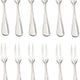 Browne - CELINE 6.5" Stainless Steel Snail Fork, Pack of 12 - 502516