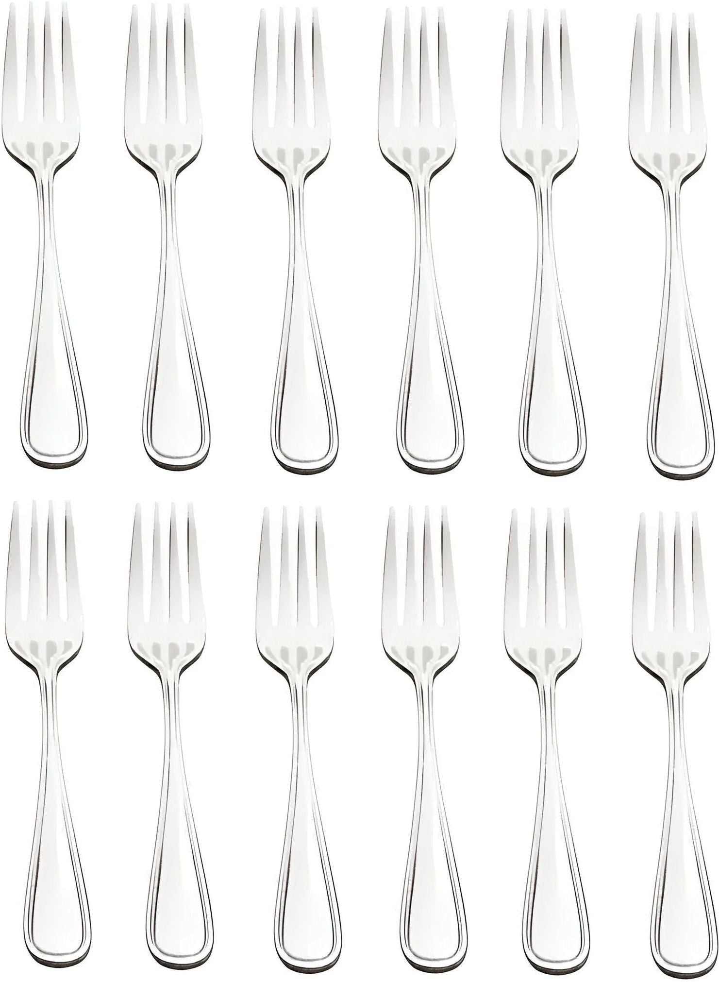 Browne - CELINE 7.3" Stainless Steel Dinner Fork, Pack of 12 - 502503