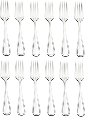 Browne - CELINE 7.3" Stainless Steel Dinner Fork, Pack of 12 - 502503