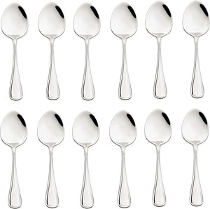 Browne - CELINE 8.3" Stainless Steel Table Spoon, Pack of 12 - 502504