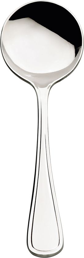 Browne - CONCERTO 6.5" Stainless Steel Bouillon Spoon, Pack of 12 - 502417