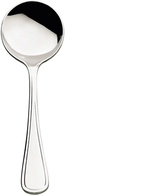 Browne - CONCERTO 7" Stainless Steel Round Soup Spoon, Pack of 12 - 502413