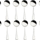 Browne - CONCERTO 7" Stainless Steel Round Soup Spoon, Pack of 12 - 502413