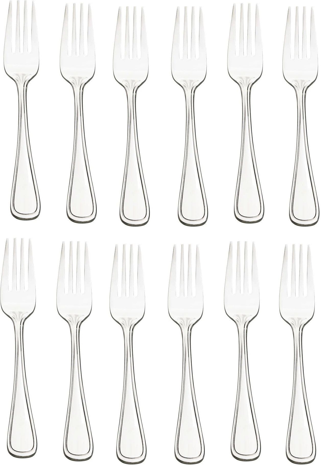 Browne - CONCERTO 7.3" Stainless Steel Dinner Fork, Pack of 12 - 502403