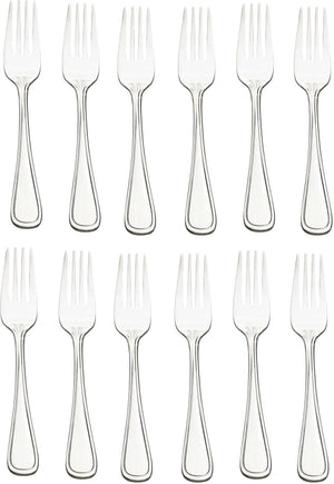 Browne - CONCERTO 7.3" Stainless Steel Dinner Fork, Pack of 12 - 502403