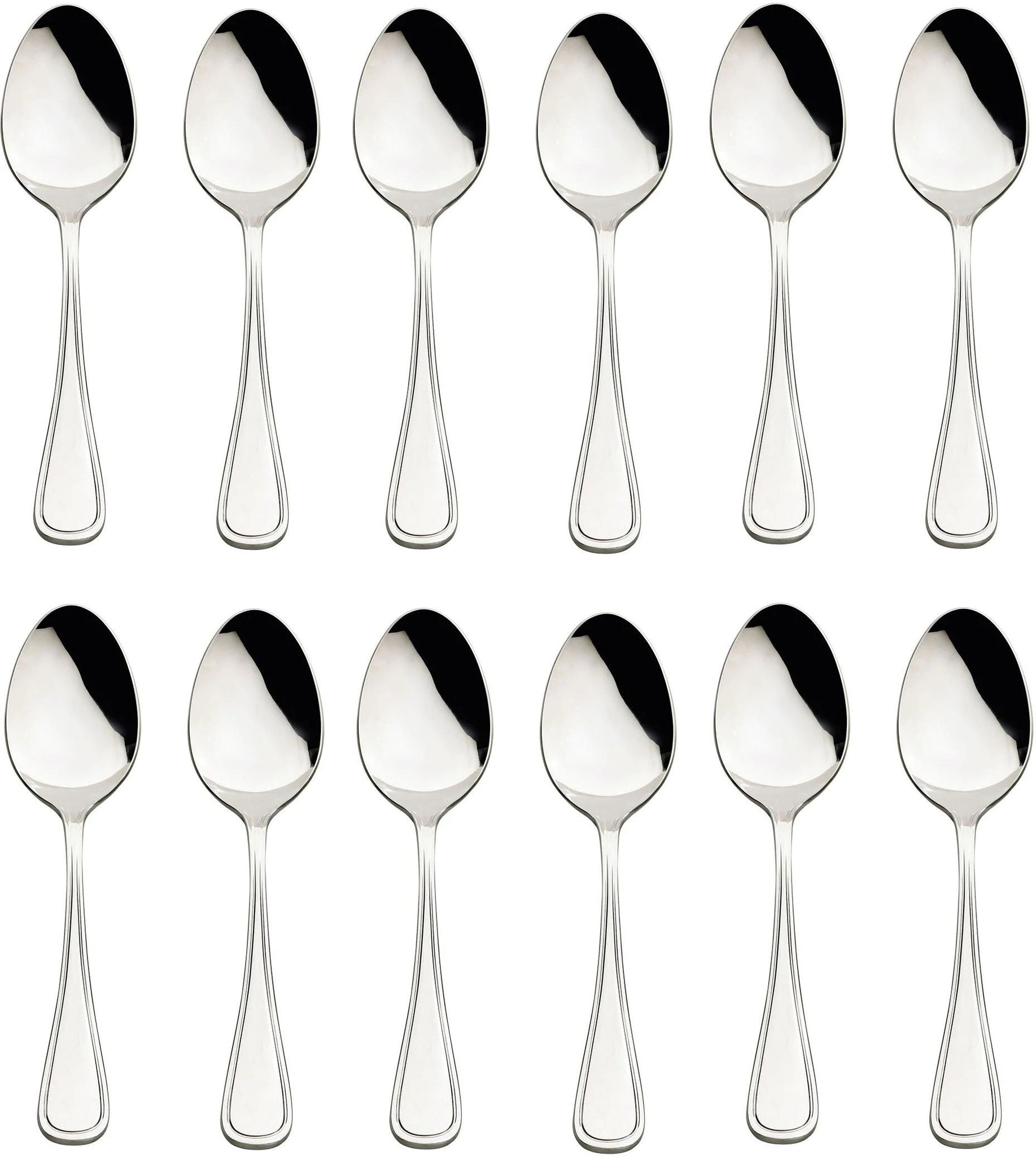 Browne - CONCERTO 8.1" Stainless Steel Tablespoon, Pack of 12 - 502404