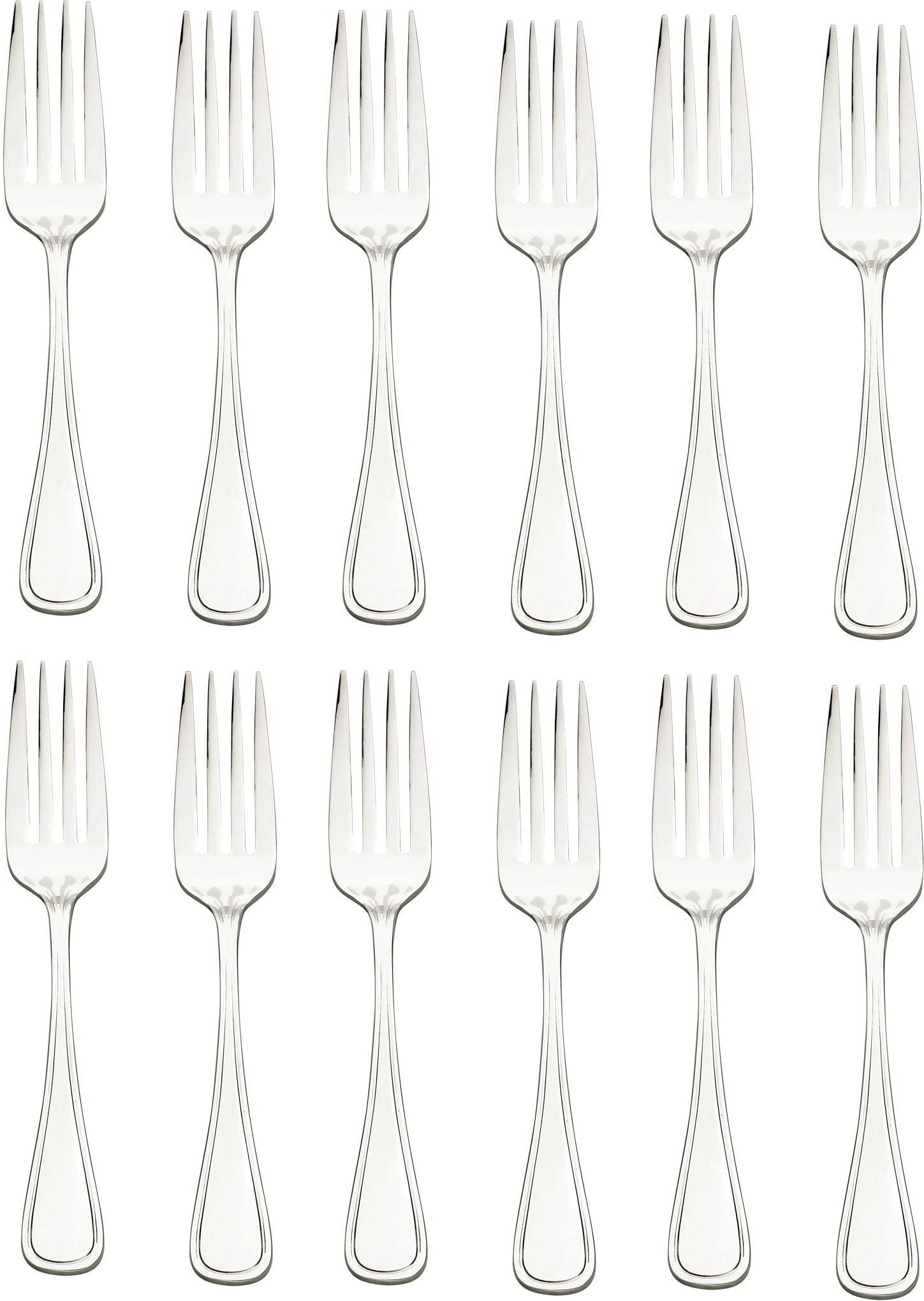 Browne - CONCERTO 8.3" Stainless Steel European Fork, Pack of 12 - 502405