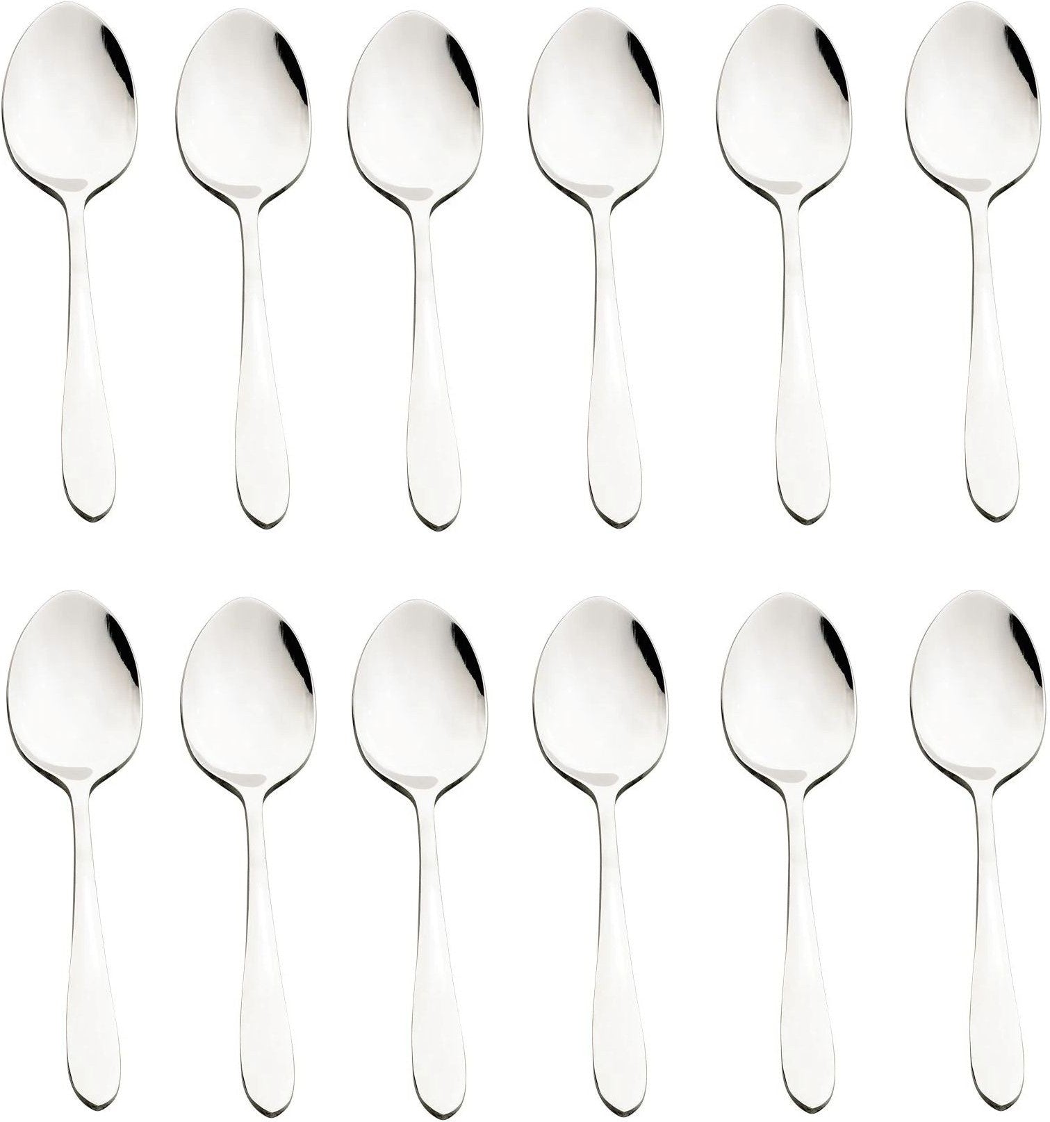 Browne - ECLIPSE 6.3" Stainless Steel Tea Spoon, Pack of 12 - 502123