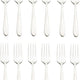 Browne - ECLIPSE 6.5" Stainless Steel Salad Fork, Pack of 12 - 502110