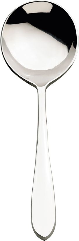 Browne - ECLIPSE 7" Stainless Steel Round Soup Spoon, Pack of 12 - 502113