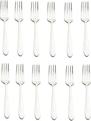 Browne - ECLIPSE 7.1" Stainless Steel Dinner Fork, Pack of 12 - 502103