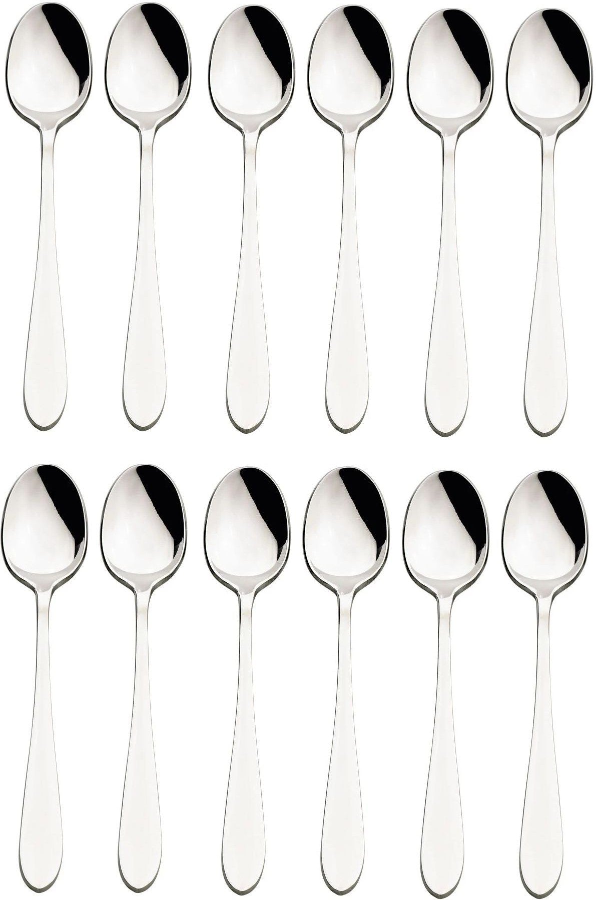 Browne - ECLIPSE 7.4" Stainless Steel Iced Tea Spoon, Pack of 12 - 502114